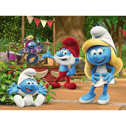 Puzzle Strumfii Scena cu Tobe (30 de Piese) - Trefl - PuzzleJoy