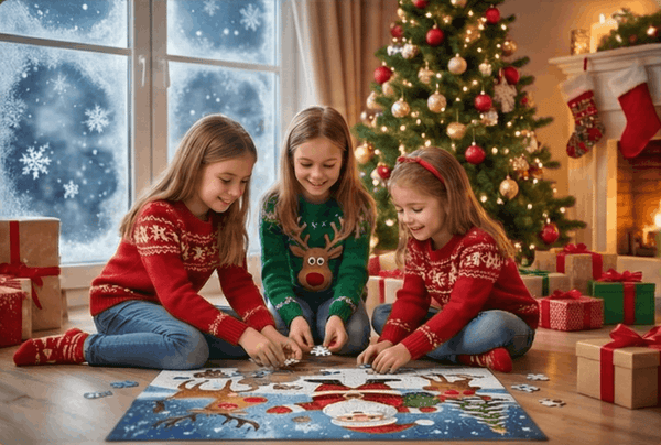 Puzzle-uri [accent]Magice[/accent] de Crăciun pentru  Copiii Tăi