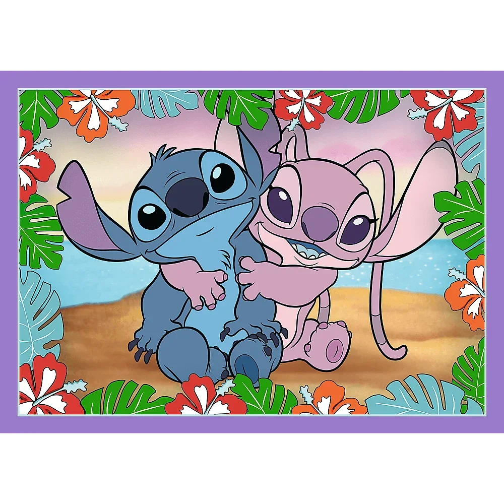 Puzzle Lilo & Stitch 4 in 1 (35, 48, 54, 70 piese) - Trefl - PuzzleJoy