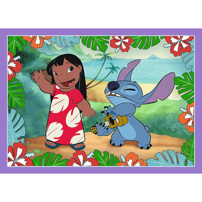 Puzzle Lilo & Stitch 4 in 1 (35, 48, 54, 70 piese) - Trefl - PuzzleJoy