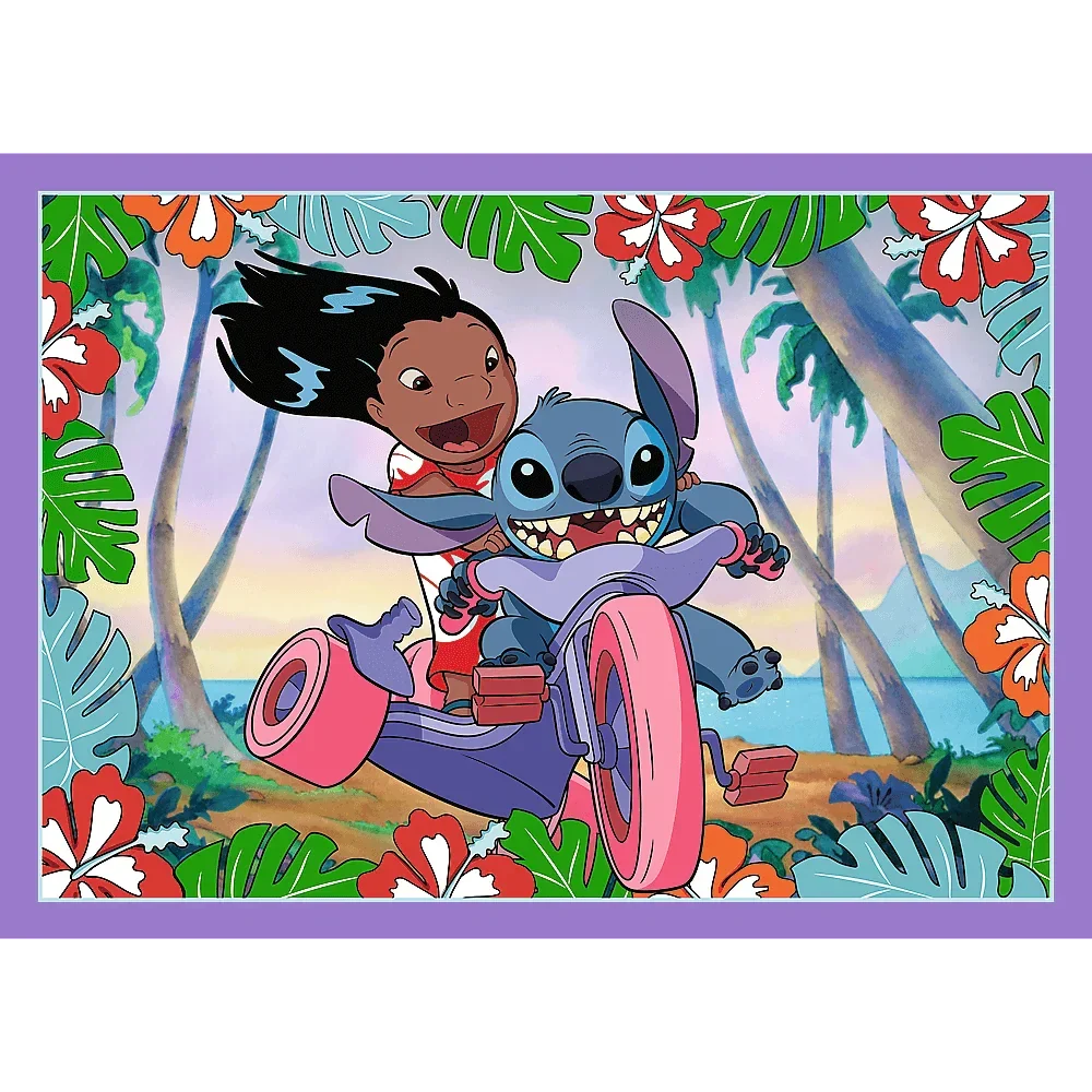 Puzzle Lilo & Stitch 4 in 1 (35, 48, 54, 70 piese) - Trefl - PuzzleJoy