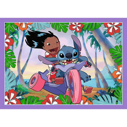 Puzzle Lilo & Stitch 4 in 1 (35, 48, 54, 70 piese) - Trefl - PuzzleJoy