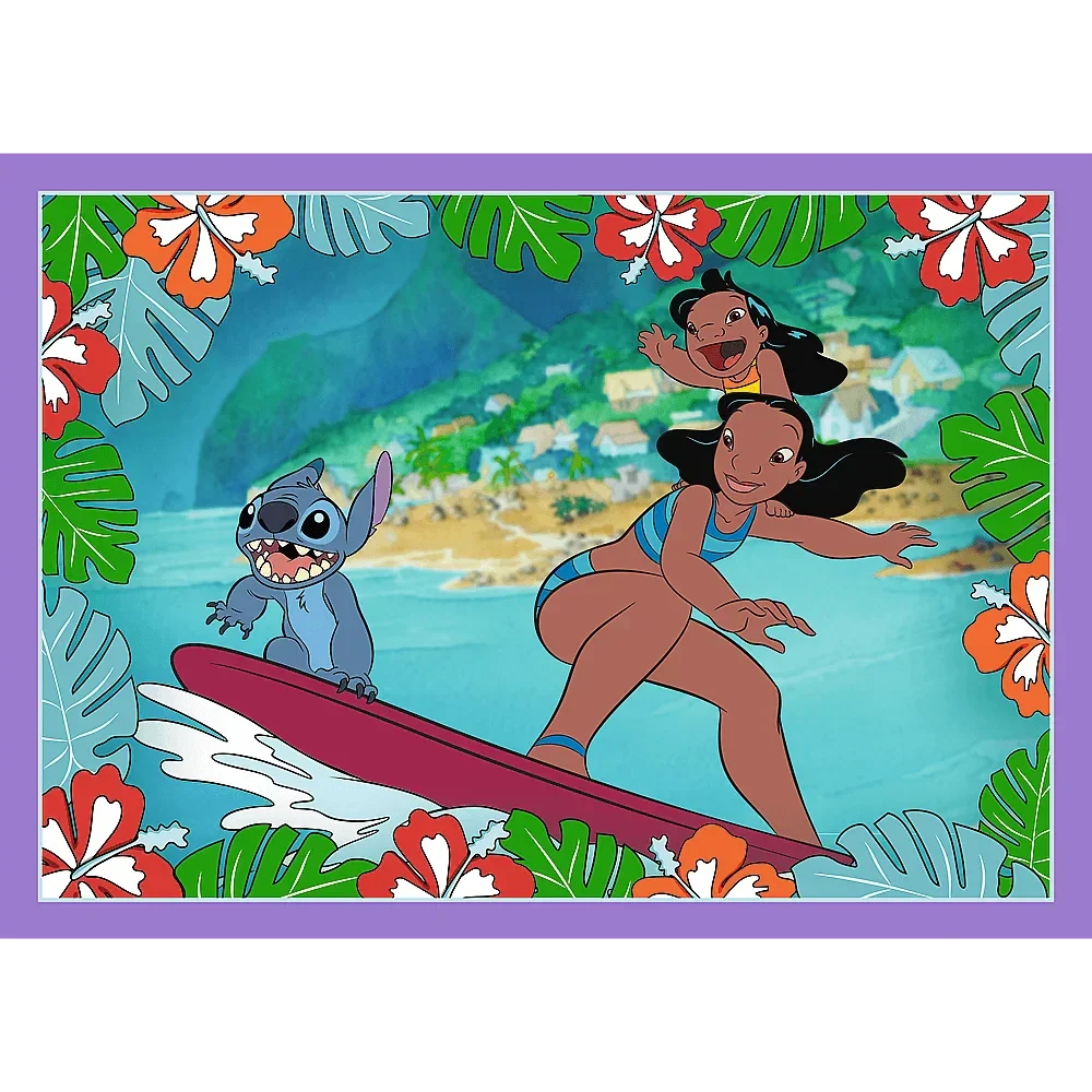 Puzzle Lilo & Stitch 4 in 1 (35, 48, 54, 70 piese) - Trefl - PuzzleJoy