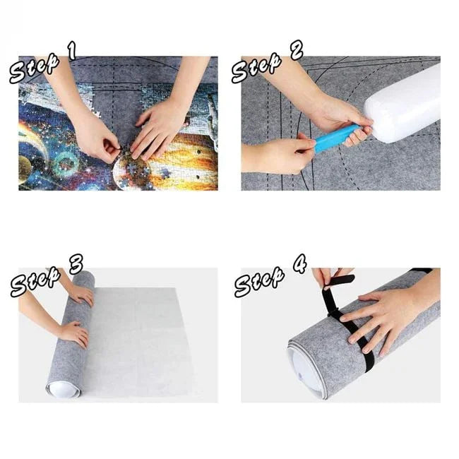 Covoras pentru Depozitarea Puzzle-ului (pana la 1500 Bucati) & Geanta - PuzzleJoy