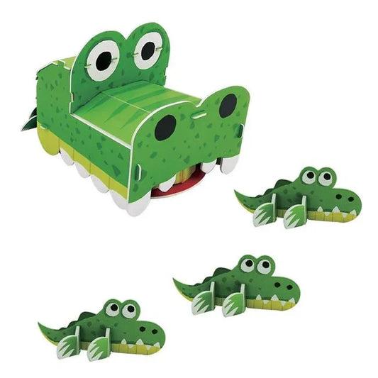 Puzzle - Constructie 3D Dinozaur cu Miscare (21 de piese) - PuzzleJoy