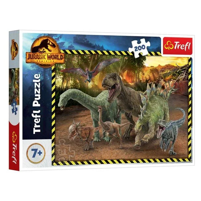 Puzzle Jurassic World Dinozauri (200 de piese) - Trefl - PuzzleJoy