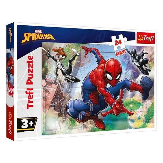Puzzle Spiderman 2 Eroi (24 de piese) - Trefl - PuzzleJoy