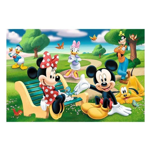 Puzzle Minnie & Mickey Prieteni in Parc (24 de piese) - Trefl - PuzzleJoy