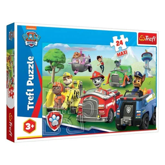 Puzzle Paw Patrol cu Vehicule (24 de Piese) - Trefl - PuzzleJoy