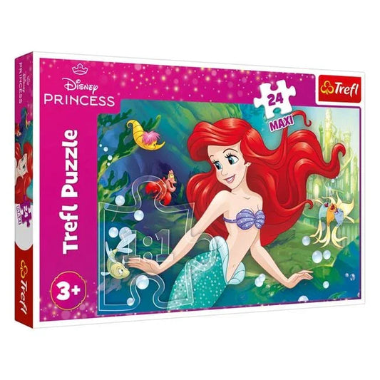 Puzzle Princess Ariel (24 de piese) - Trefl - PuzzleJoy