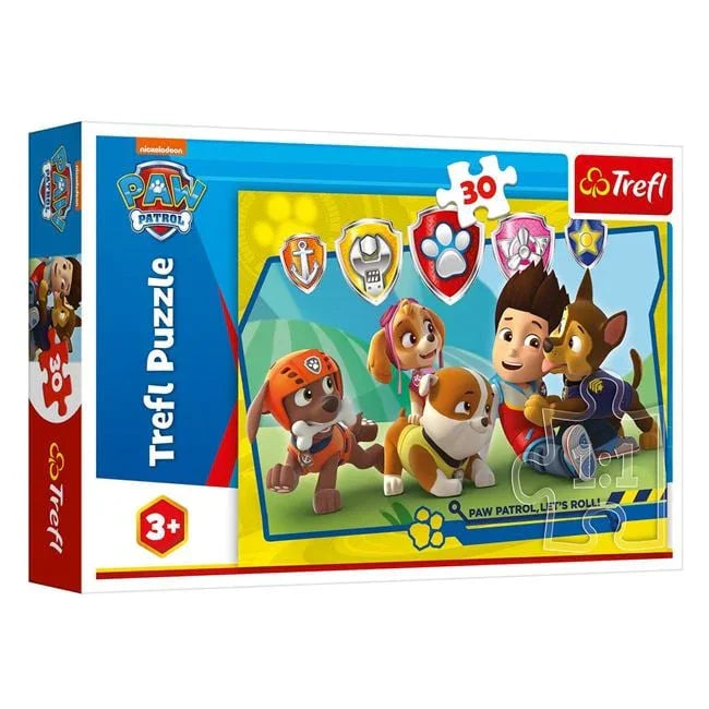 Puzzle Paw Patrol Simboluri & Baiat (30 de piese) - Trefl - PuzzleJoy