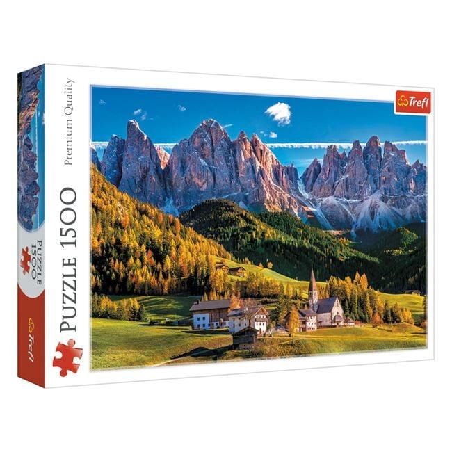 Puzzle Peisaj Muntii Dolomites Italia (1500 de piese) - Trefl - PuzzleJoy