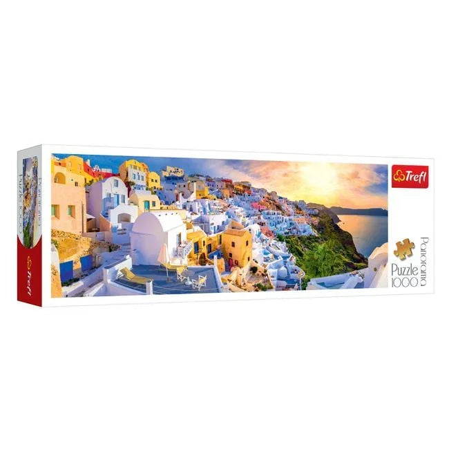 Puzzle Panorama Santorini (1000 de piese) - Trefl - PuzzleJoy