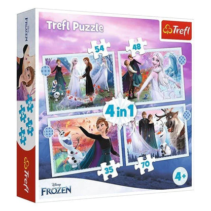 Puzzle 4 in 1 Frozen 2 (35, 48, 54, 70 piese) - Trefl - PuzzleJoy