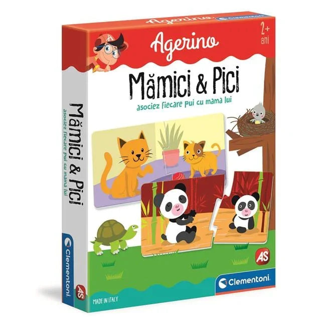 Joc Educativ Agerino "Mamici si Pici" - Clementoni - PuzzleJoy
