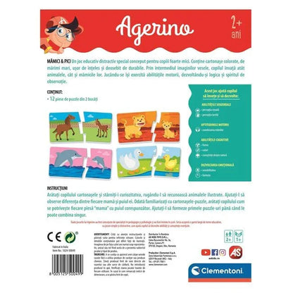 Joc Educativ Agerino "Mamici si Pici" - Clementoni - PuzzleJoy