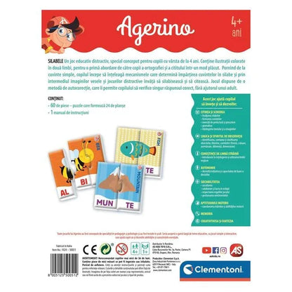 Joc Educativ Agerino Silabe - Clementoni - PuzzleJoy