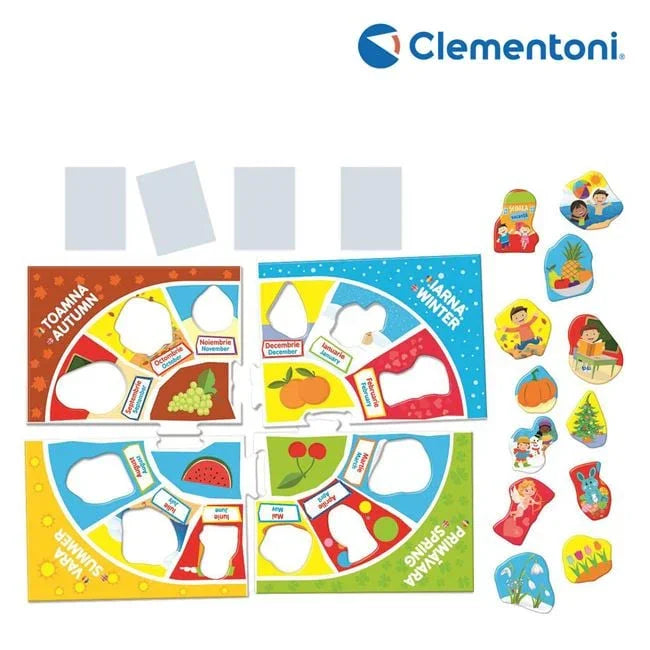 Joc Educativ Agerino Luni & Anotimpuri - Clementoni - PuzzleJoy