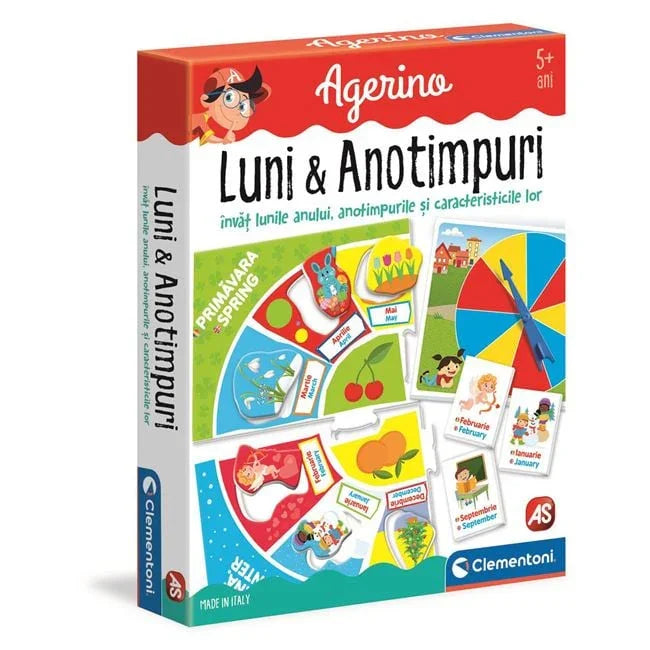 Joc Educativ Agerino Luni & Anotimpuri - Clementoni - PuzzleJoy