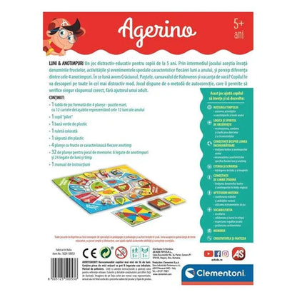 Joc Educativ Agerino Luni & Anotimpuri - Clementoni - PuzzleJoy